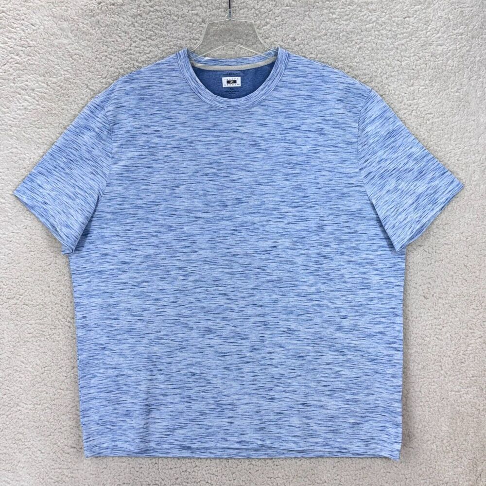 Joseph Abboud Modern Fit Mens XL T Shirt Blue Marled Crew Neck Short Sleeve Tee